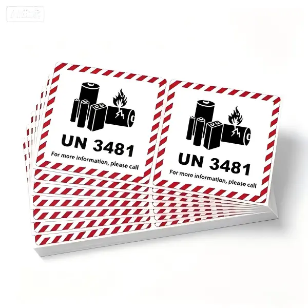 Lithium Ion Battery Caution Warning Labels