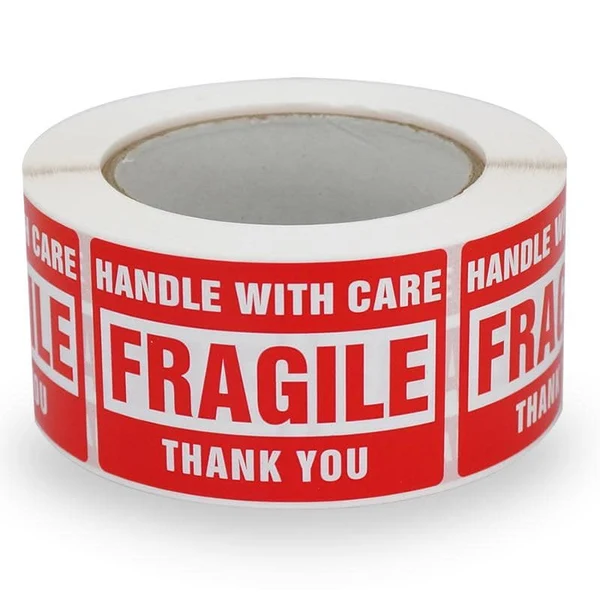 3x2 fragile handle with care warning stickers